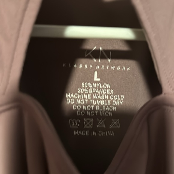 Klassy Network bramisuit  with peek hole on front, snaps on bottom, pre owned - Picture 3 of 4